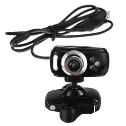 USB 80 м HD Webcam Камера микрофон 3 LED для настольных ПК