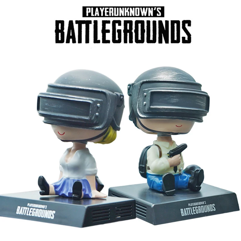 Car Ornaments Shaking Head Couple Doll For PUBG Playerunknowns Battlegrounds Automotive Stop Sign I