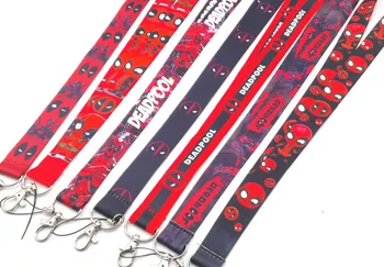 

New 30 pcs Cartoon Deadpool Cello Phone Key Chain Neck Strap Keys Lanyards gift G3