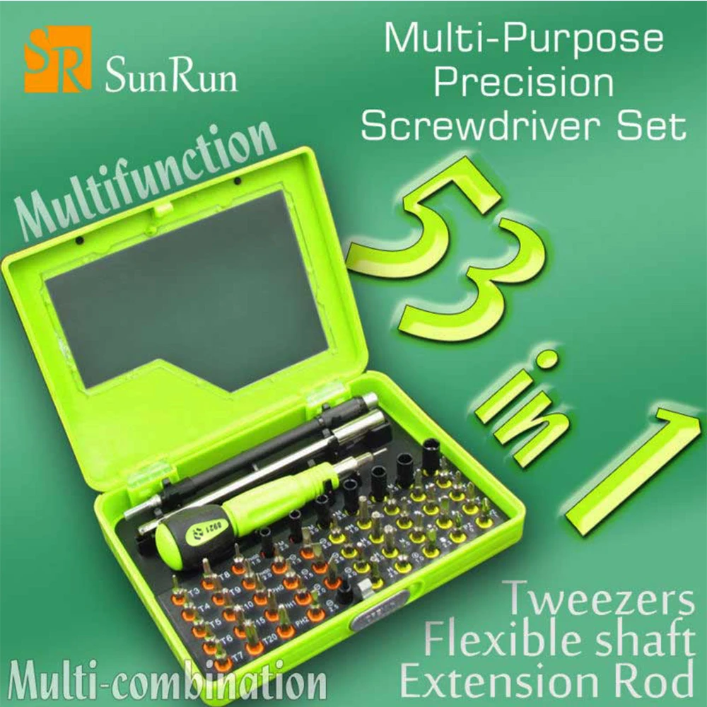 

53 in 1 Multi-Bit Tools Repair Torx Screw Driver Screwdrivers Kit PC Phone mini multi-bit laptop electronic precision set tool