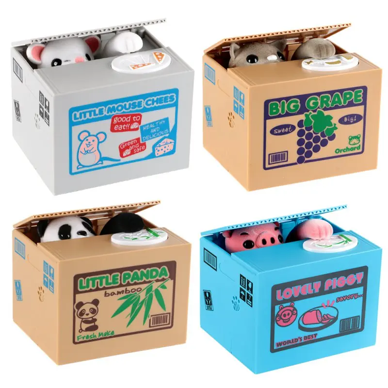 Копилки в виде свиньи Копилка автоматическая коробка для хранения монет подарки для детей Подарки деньги банк