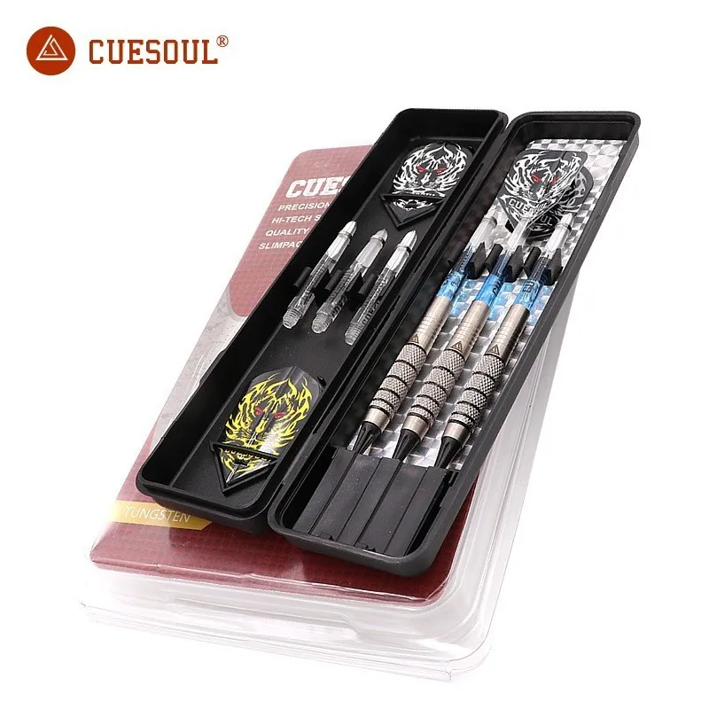 

CUESOUL New 90% Tungsten 3PCS/set 18g 14.5cm Darts Professional Game Soft Tip Darts Electronic Darts Nylon Shafts
