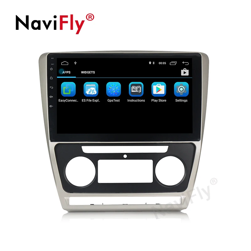 Cheap NaviFly Android8.1 Russian menu Car radio FM cassette for SKODA Octavia 2 2011-2013 A5 free shipping GPS BT 4g WIFI 3