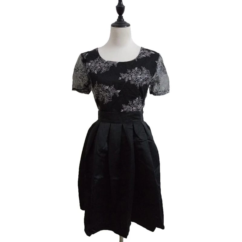 Ilishop Женская летняя обувь кружевное платье спинки клуб Vestidos Большие размеры