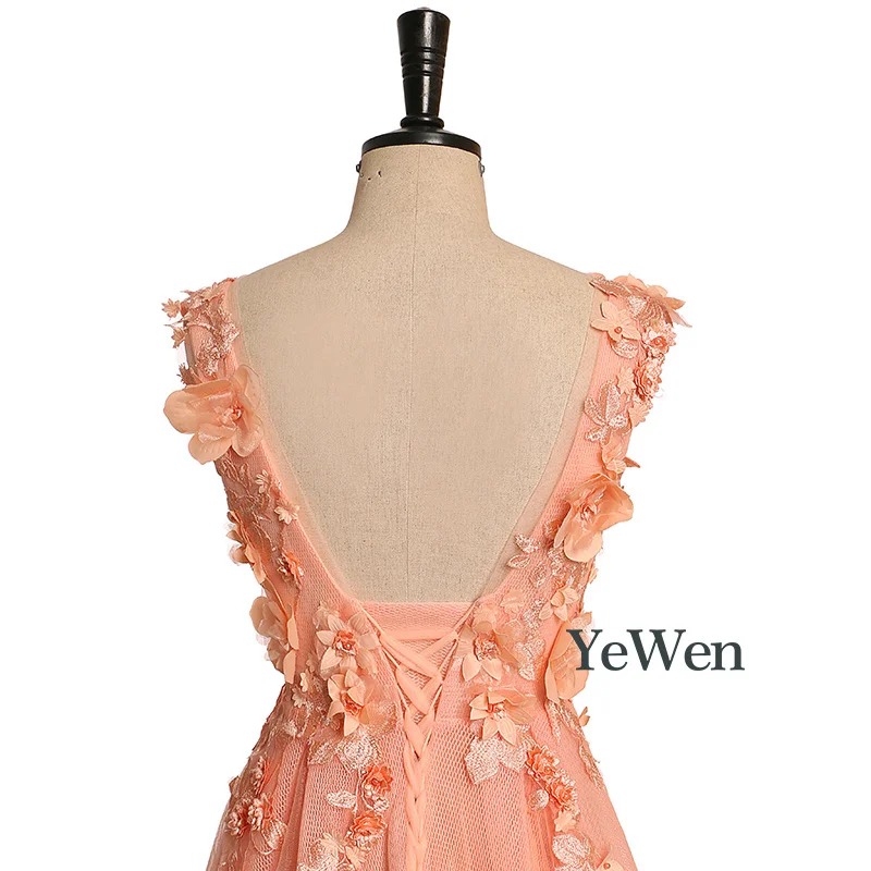 Gorgeous Gold Appliques Evening Dresses 2019 New Sexy Evening Dress Long Formal Dress Women Elegant Robe De Soiree YM20244