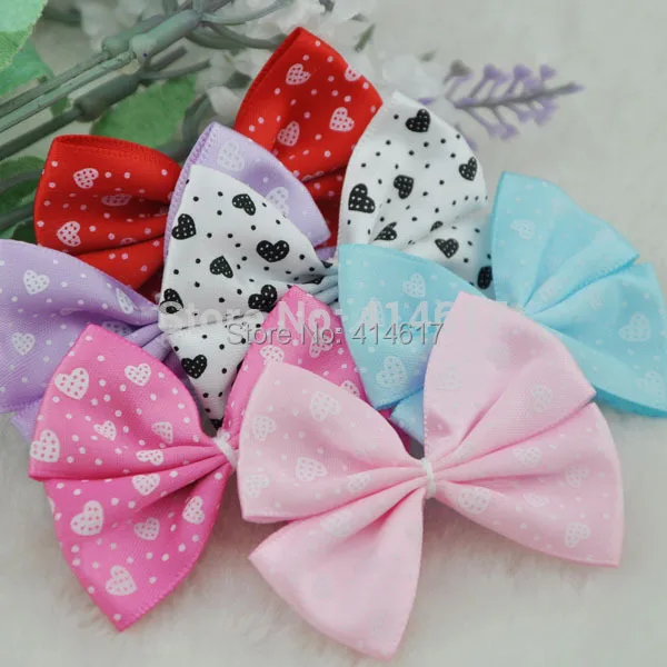 10PC Satin ribbon love ribbon bow Flower appliques/craft/sewing/Hot
