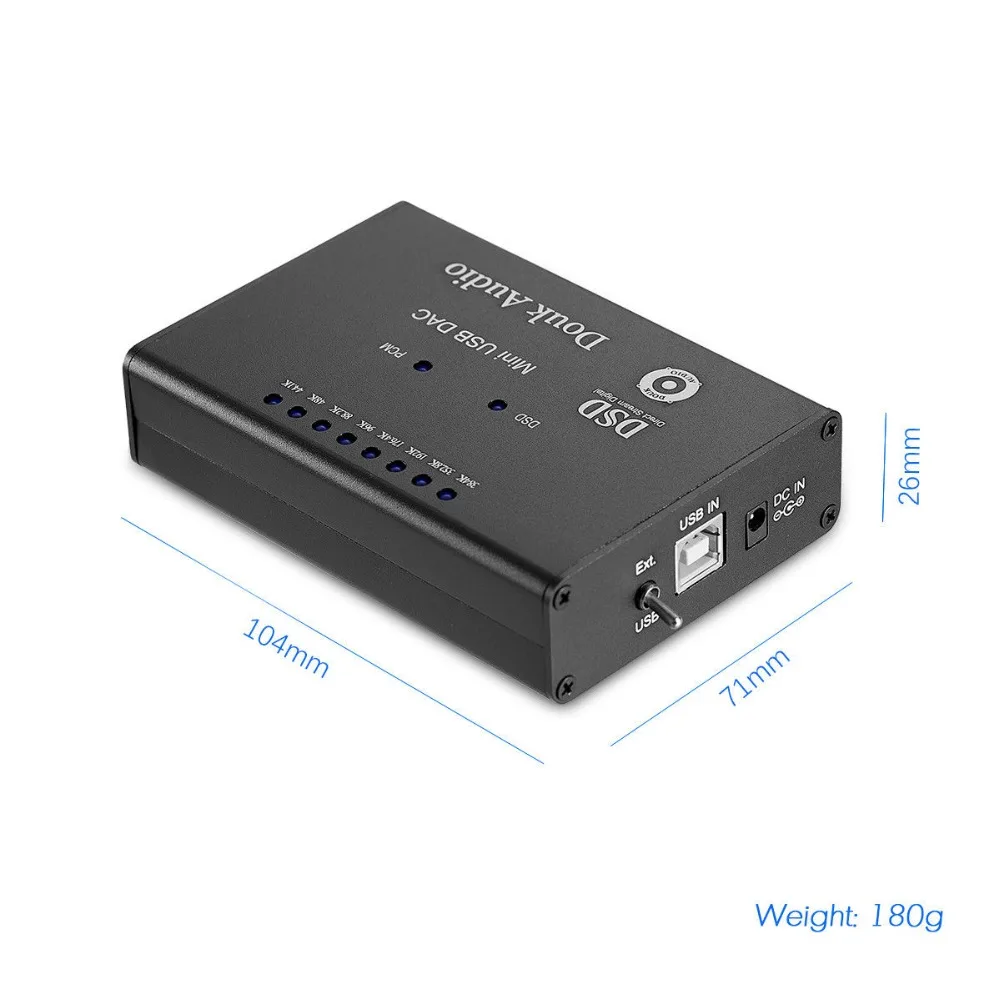 Douk аудио мини DSD1796+ XMOS-U8 384 K/32 бит USB DAC аудио декодер HiFi усилитель