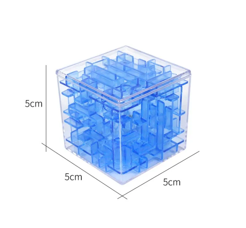 Синий 3D куб головоломка деньги Лабиринт банк экономия монет Коллекция Чехол Коробка забавная игра в мозги детские развивающие игрушки для детей умные