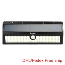 10 шт./лот 62 светодиодный солнечный свет движения PIR Сенсор Солнечный Мощность открытый светодиодный садовый фонарик с защитой от воды IP65 8 Вт 800 м настенный светильник аварийный