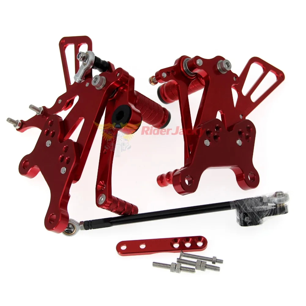 Логотип "RS125" мотоцикла, настраиваемый, CNC Rearset подножки для ног подножки колодки педали для Aprilia RS125 2 T 1996-2010