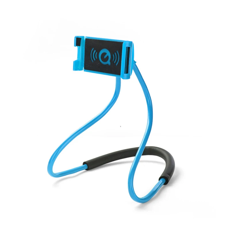 Lazy neck type cross body mobile phone holder 360 degree rotating