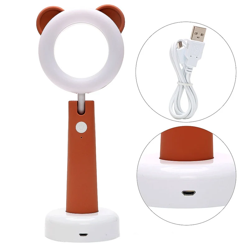 Pet LED Table Lamp USB Charging Eye Protection Desk Lamp Cute Cartoons Adjustable Children Room Bedroom Decor Reading Desk Lamp (8)