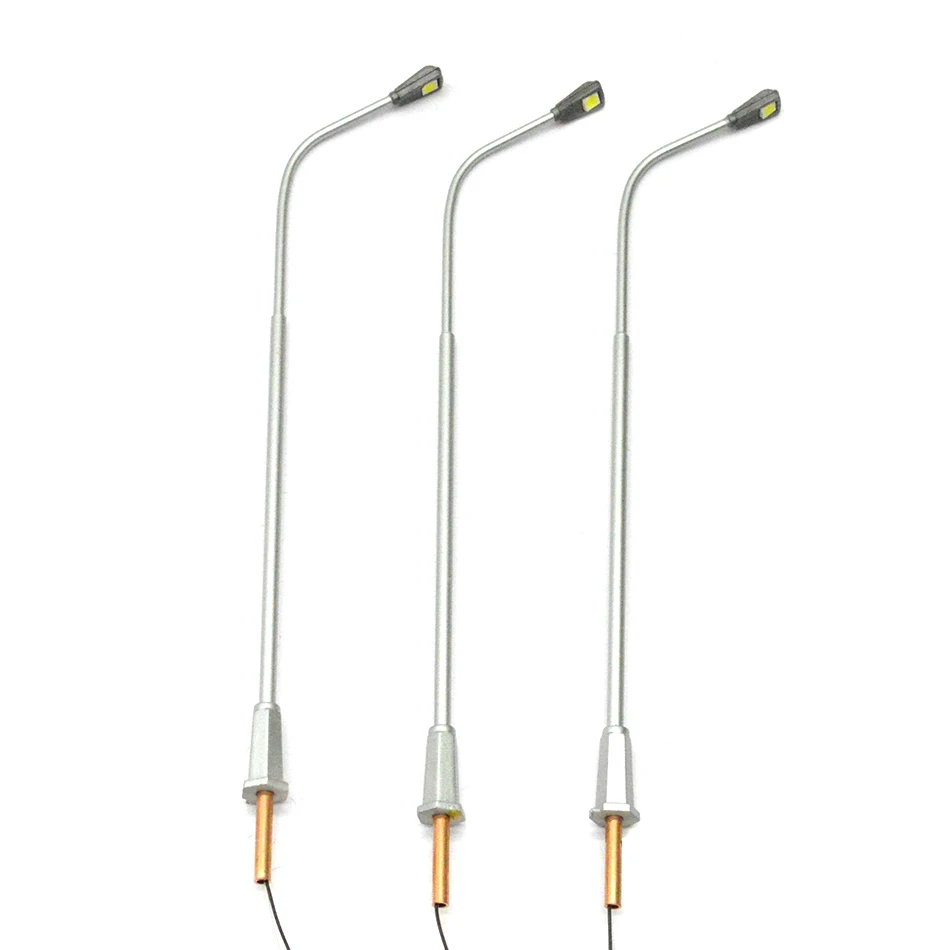 

Teraysun 100pcs 13CM model Metal copper Streets Lamp LED architectural Model making Lamppost Model Railway Street Lighting