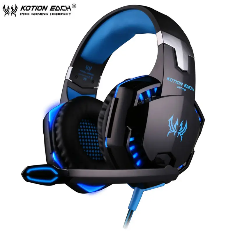 bilder für KOTION JEDER G2000 Wired Gaming Kopfhörer Kopfhörer Gamer Headset Stereo-Sound mit Mikrofon GEFÜHRT Audio Kabel für Desktop/PC spiel bilder für KOTION JEDER G2000 Wired Gaming Kopfhörer Kopfhörer Gamer Headset Stereo-Sound mit Mikrofon GEFÜHRT Audio Kabel für Desktop/PC spiel
