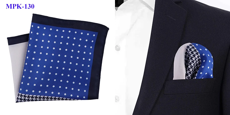 Новейшая мода Карманный квадратный платок в горошек Пейсли Цветочный плед в полоску мягкий стиль Hanky мужской костюм полотенце для сундуков аксессуары