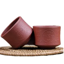 85cc фиолетовый глины Чай кружка Керамика Mark Китайский кунг-фу Посуда для напитков Вырезка копа руды грязи Аутентичные