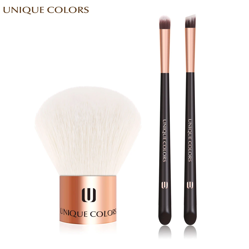 

UNIQUE COLORS 3Pcs/Set Make Up Brush Eye Shadow Eyebrow Brush Blending Powder Blush Foundation Make Up Brush Cosmetics Tools kit