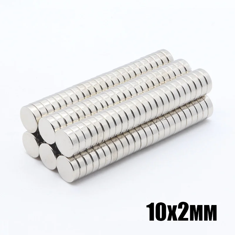 

500pcs 10x2 mm Super Powerful Strong Bulk Round NdFeB Neodymium Disc Magnets Dia 10mm x 2mm N35 Rare Earth Magnet 10*2