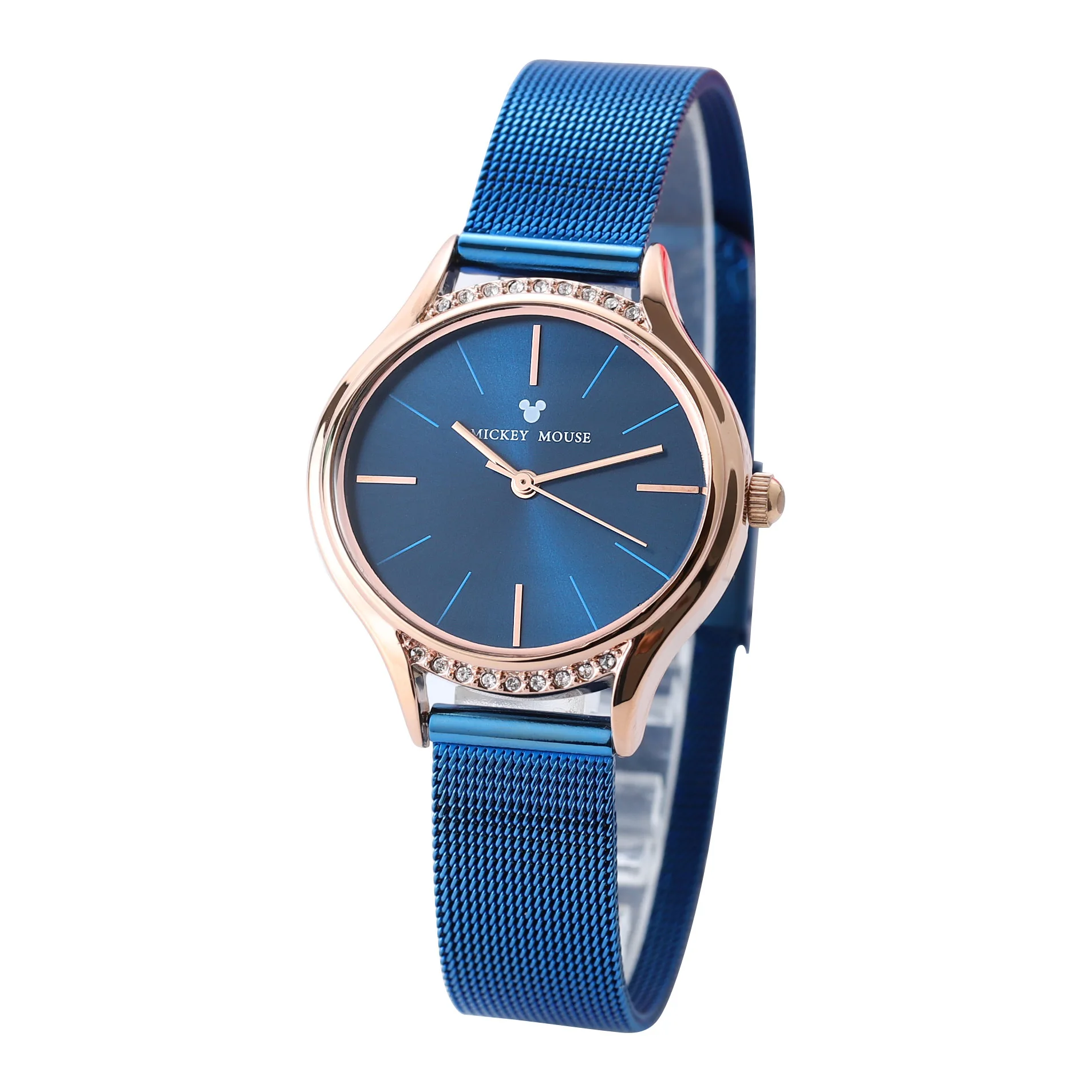 

Disney brand Mickey mouse ladies watch quartz stainless steel waterproof woman wristwatch womens watch