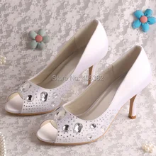Customize Color New Arrive Pumps-2016 Shoes Women Fashion Wedding Crystal Diamond Peep Toe