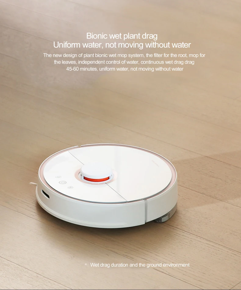 Cheap Xiaomi New Original Robot Vacuum Cleaner 2 Wet Drag Mop Smart Planned with Water Tank Automatic Sweeping Dust WIFI APP Control 7