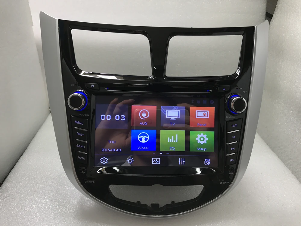Excellent BYNCG 2 din CAR DVD player for Hyundai Solaris accent Verna i25 with radio GPS navigation Bluetooth USB MAP camera 4