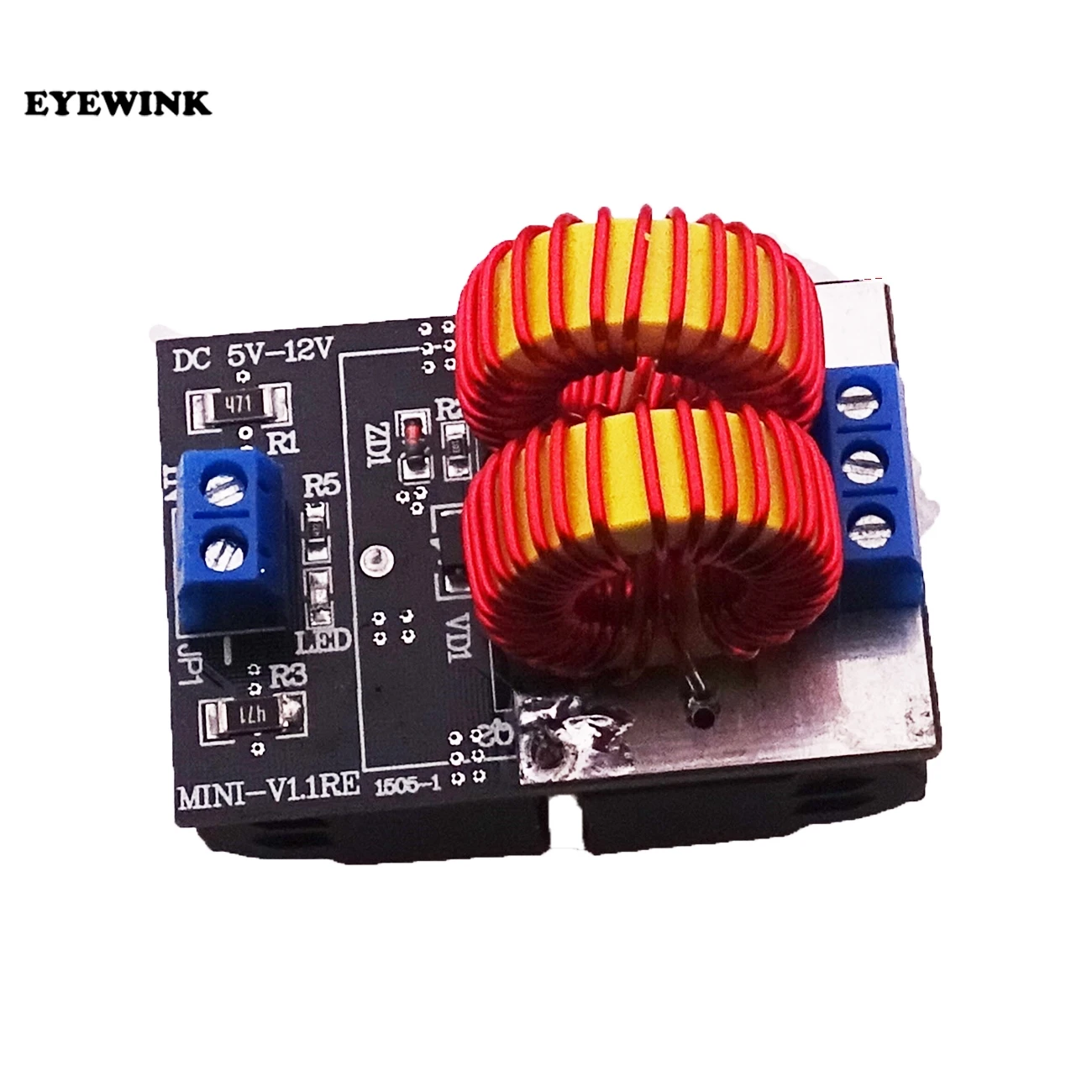 

5-12V ZVS Low Voltage Induction Heating Power Supply Module Induction Heating Board Tesla Ladder With Heating Coil 120W