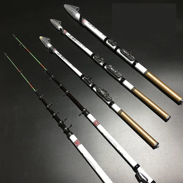 Cheap Lowest profit 1.8m 2.1m 2.4m 2.7m Carbon Rock Fishing Rod Telescopic Casting Spinning Fishing Rod Travel Fishing Tackle lure rod