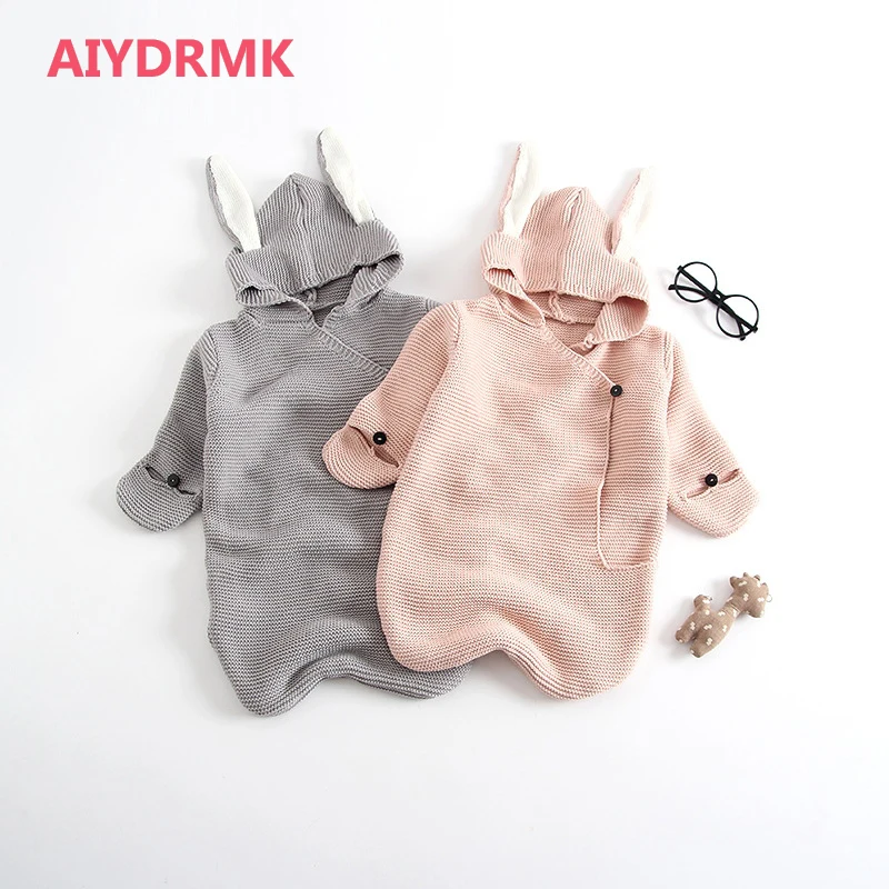 Harga Bayi Baru Lahir Selimut Rajutan Bayi Meliputi 3D Kelinci Telinga Lampin Bayi Membedung Bungkus Fotografi Alat Peraga Kelinci Menerima Selimut