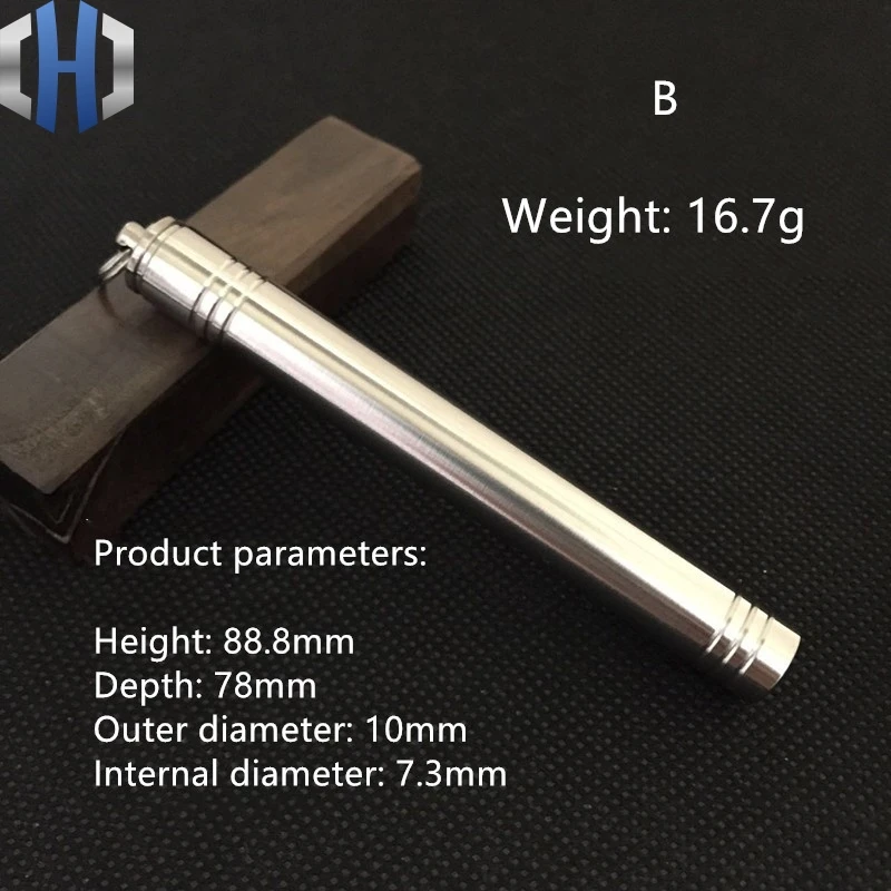 

EDC Titanium Alloy Waterproof Toothpick Holder Sealed Canister Multi-function Fruit Sign Toothpick No Rust Portable Metal Tools