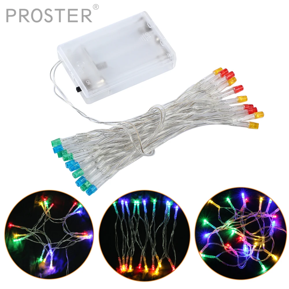Proster 4 pcs 2M 20 LED lights for perated String Fairy Lights Indoor/Outdoor weddings party festival | Освещение