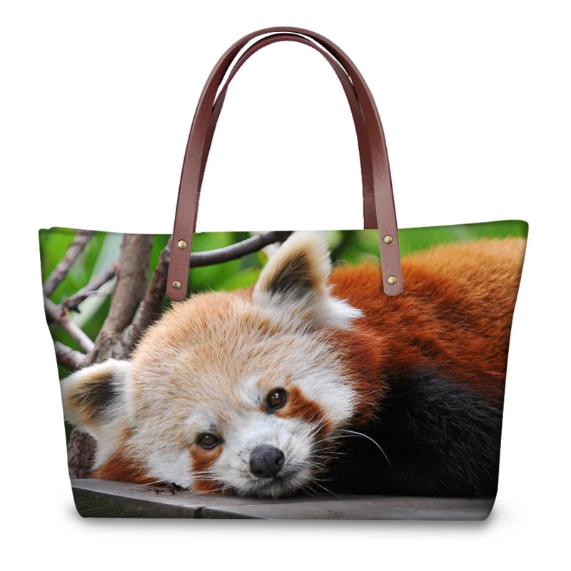 Frauen Handtaschen Große Umhängetasche Cute Animal Print Bolsa Feminina Beiläufige Strand Reise Umhängetasche Weiblichen Handtasche-in Taschen mit Griff oben aus Gepäck & Taschen bei