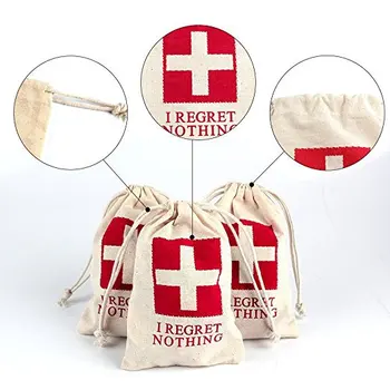 

50pcs 10*15cm Cotton Wedding Hangover Kit Bags for Hen Parties Hangover Recovery Kit Party Favor Gift Bags