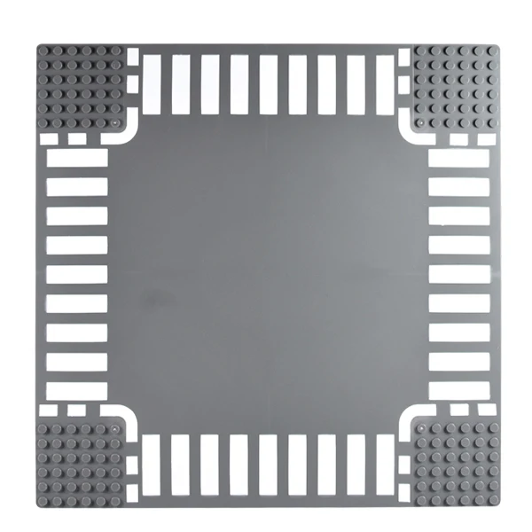 Классические базовые пластины пластиковые Кирпичи плиты город размеры строительные блоки строительные игрушки 32*32 точки - Цвет: Crossroad