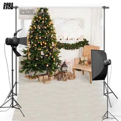 DAWNKNOW Merry Christmas Tree винил фотографии фоном для Семья Крытый полиэстер фон для детей фотостудия ST567