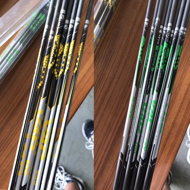 12pcs Archery New Pure Carbon Arrows Shaft V1 V3 Spine 600 800 ID4 2mm 12pcs-archery-new-pure-carbon-arrows-shaft-v1-v3-spine-600-800-id4-2mm