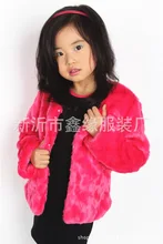 2015 New girl’s faux fur coat children autumn and winter jacket kid’s casual winter outerwear,