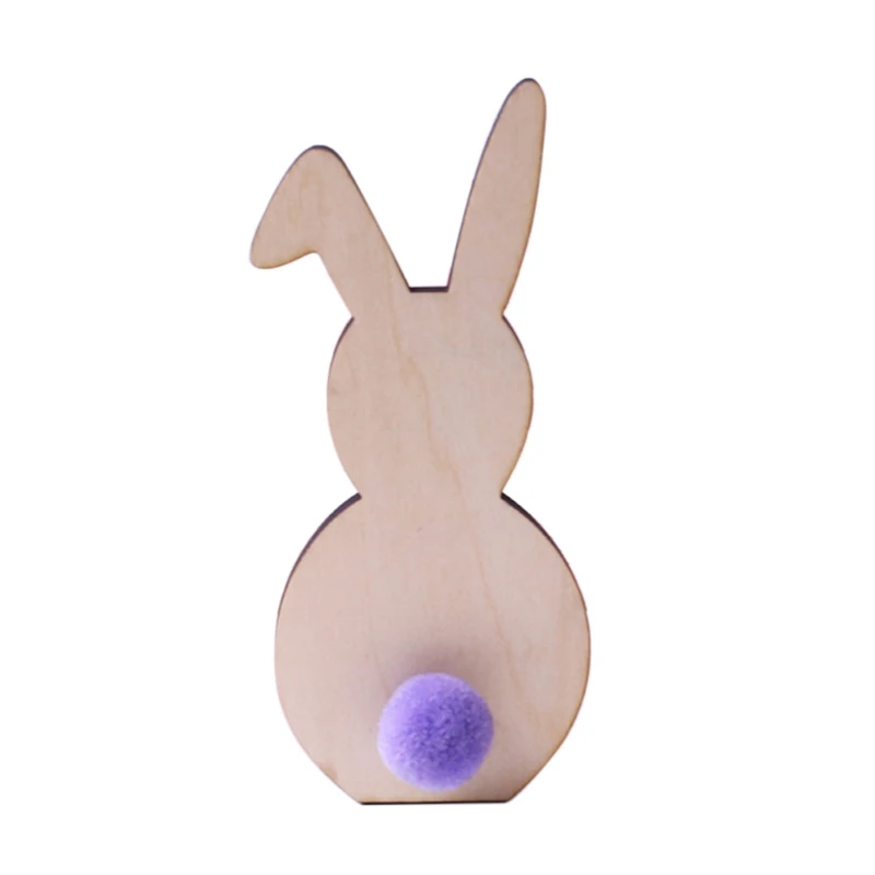 Натуральный скандинавский стиль деревянный кролик украшения детская комната украшение дерево ремесло Дети Безопасные игрушки подарки реквизит для фотосессии
