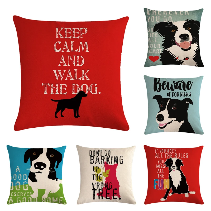 

Animal cushion cover Dog for children Decorative Cushion Covers for Sofa Throw Pillow Car Chair Home Decor Pillow Case almofadas