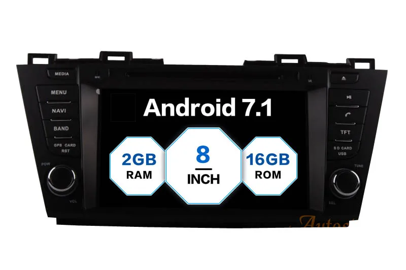 

8 inch Quad core Android 7.1 16GB+2GB Car DVD Player GPS navigation for Mazda 5 Mazda5 Premacy multi-media system stereo unit