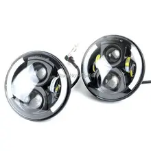 DHL TNT FAST SHIPPING 2PCS 7″ Round 47.5W Cree LED Driving Light Headlights Turn Signal Light Lamp for Jeep Wrangler