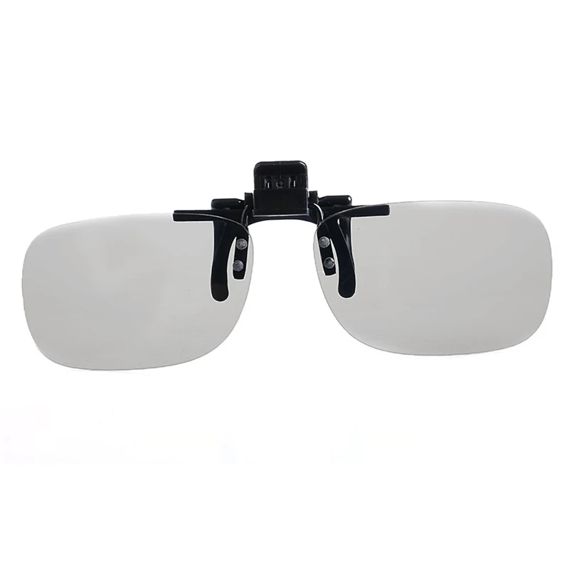 High Quality 1 PC Clip On type Passive Circular Polarized 3D Glasses Clip for 3D TV Movie/Cinema