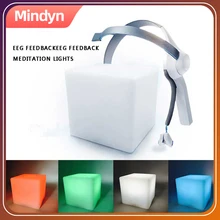 Шлем медитация боковые огни беспроводной EEG оборудование mindwave кубического внимания тренировки наблюдения Медитация