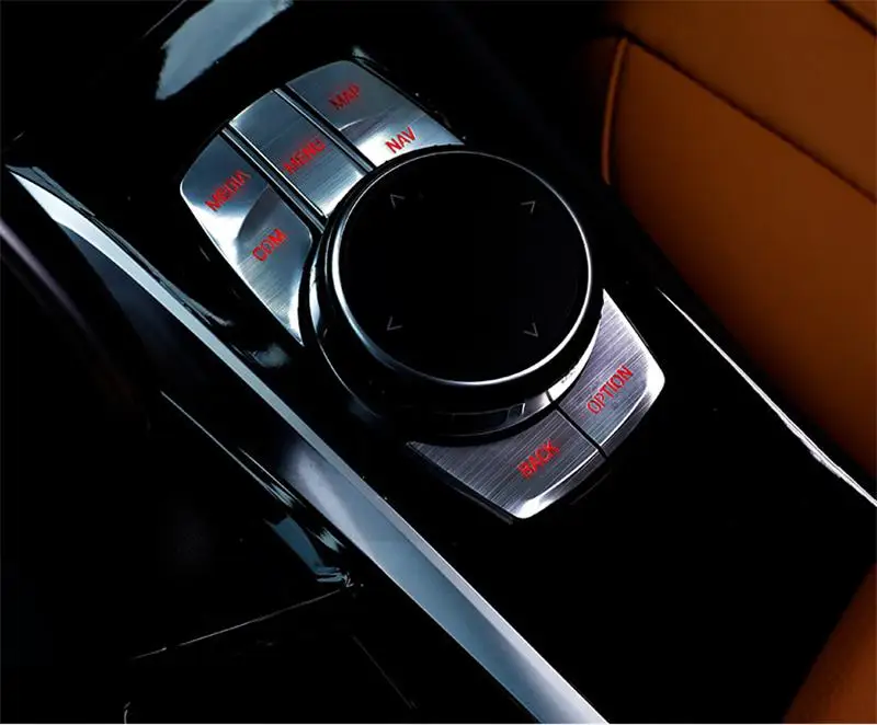 Стайлинга автомобилей салон, Торпедо Мультимедийные кнопки декоративная рамка покрытие стикер для отделки для BMW X3 G01 X4- авто аксессуары