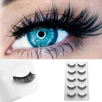 

5Pair Luxury 3D False Lashes Fluffy Strip Eyelashes Long Natural Party.F10.18.