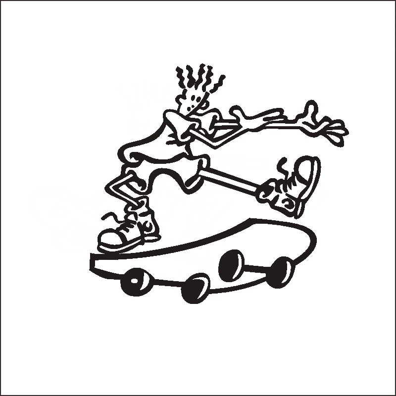 DCTAL slide plate Patinaje patin etiqueta Longboard deportes Kids Room vinilo Pegatina decoracion Mural Wall Decal Sticker  l203