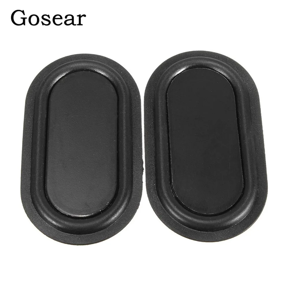 

Gosear 1 Pair 40 x 80 x 1mm Audio Speaker Passive Radiator Auxiliary Plate Rubber Bass Vibration Plate Speaker Accessories