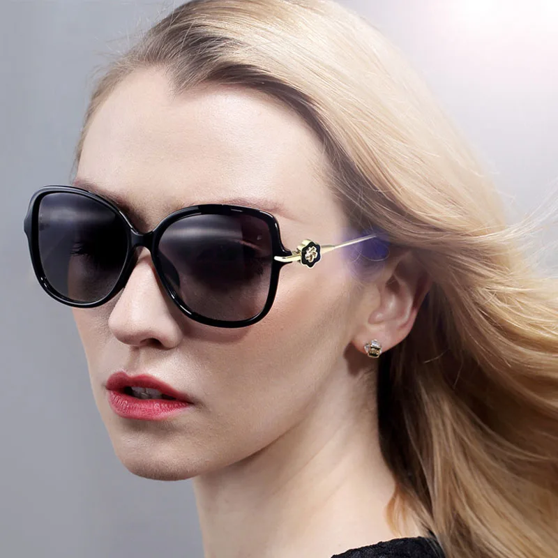 

Flower Embed Frame Polarid Mirrored Sunglasses Women Retro Classic Gergeous Women's Polarized Glasses Cheap Price High Quality
