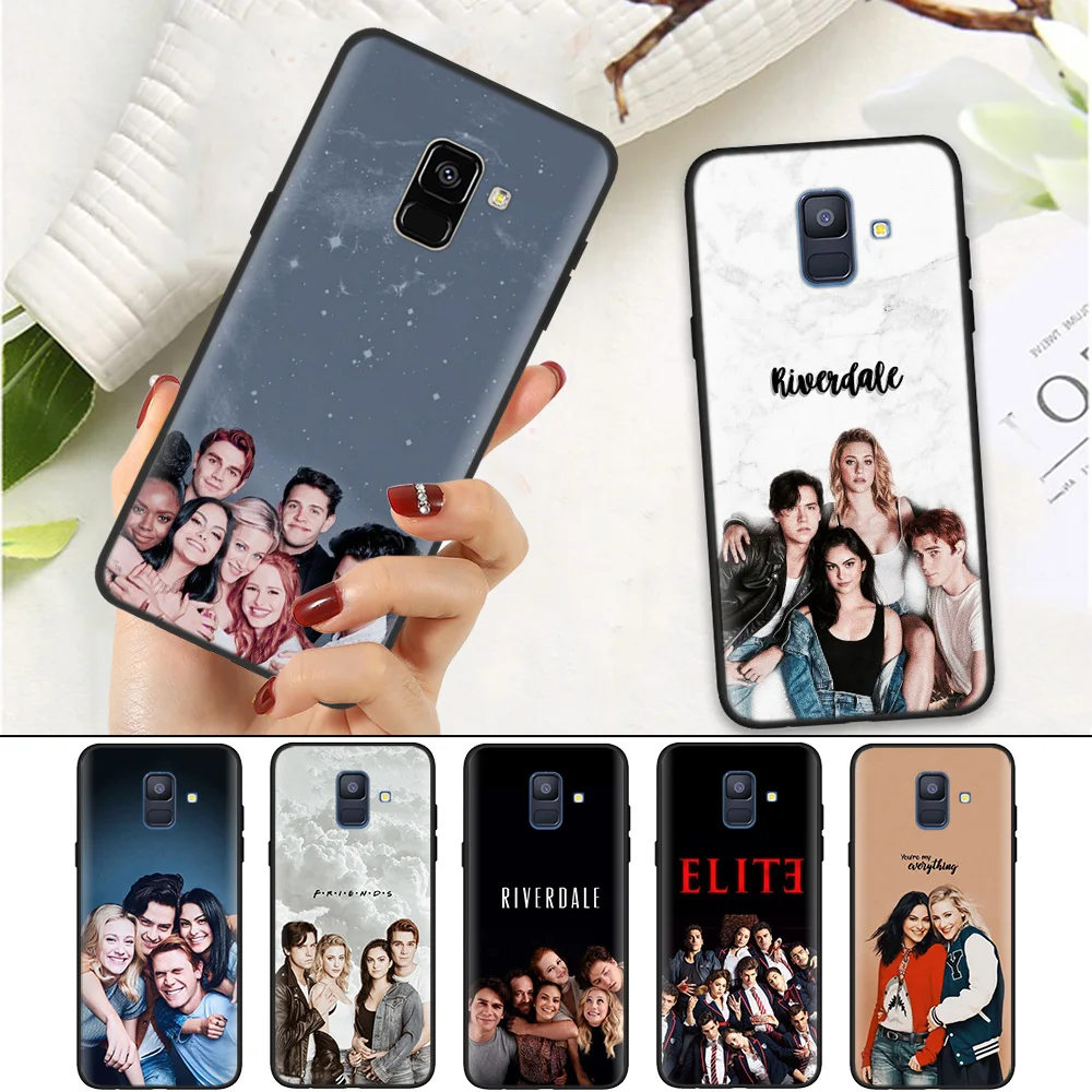 

Phone Black Silicone Case Bag Cover for Samsung Galaxy J4 J6 Plus Note 8 9 J3 J5 J7 2017 EU M10 M20 M30 M40 Shell Coque Elite TV