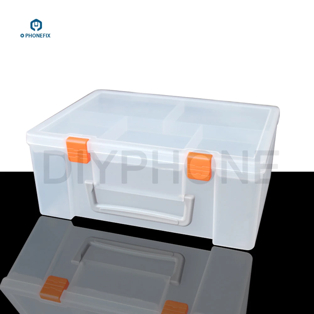 PHONEFIX многофункциональная пластиковая коробка для ремонта мобильного телефона для отвертки инструменты Пинцет паяльная паста компонент коробка для хранения